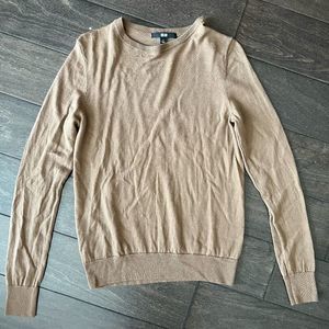 Uniqlo - Extra Fine Merino Crew Neck Sweater - Camel - Size S